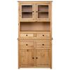 vidaXL Highboard Natural Solid pine wood Medium Highboard Rectangular