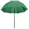 vidaXL Fishing Umbrella Dark Green 170T polyester with PA coating Large