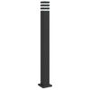 vidaXL Outdoor Floor Lamp Black Die-cast Aluminum, PC (polycarbonate)