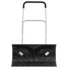 vidaXL Snow Shovel Black and silver Powder-coated steel Medium