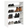 vidaXL Shoe Rack White Engineered wood Slim Shoe Rack Rectangular
