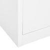 vidaXL Office Cabinet White Steel Large Height-Adjustable Shelves