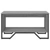 vidaXL Coffee Table Grey Sonoma Engineered Wood, Metal Medium