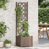 vidaXL Garden Planter Mocha Polypropylene Large Planters