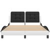 vidaXL Bed Frame White and Black