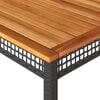 vidaXL Garden Table Black and Brown