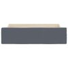 vidaXL Bed Drawer Dark Grey Engineered Wood, Velvet