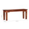 vidaXL Bench 43.3 " Solid Acacia Wood