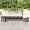 vidaXL Garden Lounge Set Grey PE rattan Large Modular