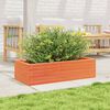 vidaXL Garden Planter Wax Brown Solid pinewood Medium Garden Planter