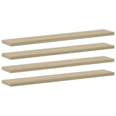 vidaXL Bookshelf Boards 8 pcs Sonoma Oak 23.6"x3.9"x0.6" Engineered Wood