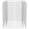vidaXL Gabion Raised Bed Silver Galvanized steel Large