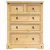 vidaXL Chest of Drawers Honey wax