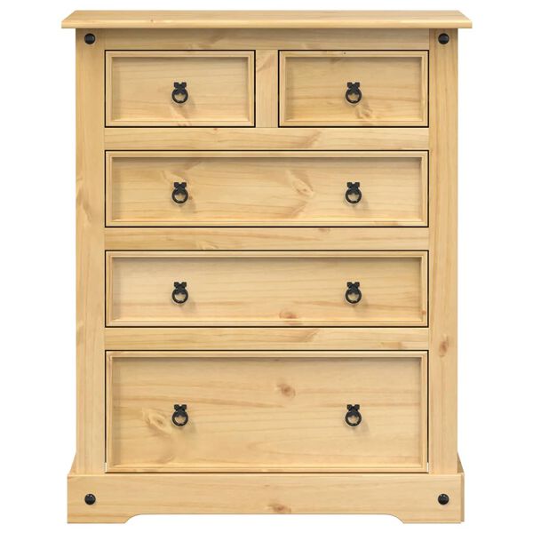 vidaXL Chest of Drawers Honey wax