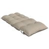 vidaXL Lowback Chair Cushion Set of 6 Taupe Oxford fabric (100% polyester)