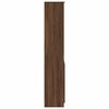 vidaXL Highboard Brown Oak Engineered Wood Tall Highboard Rectangular