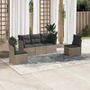 vidaXL Garden Sofa Set Grey
