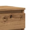 vidaXL Bedside Cabinet Artisan oak Engineered wood, Metal Standard