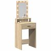 vidaXL Dressing Table Brown 19.69 x 16.14 x 55.12 in Engineered Wood