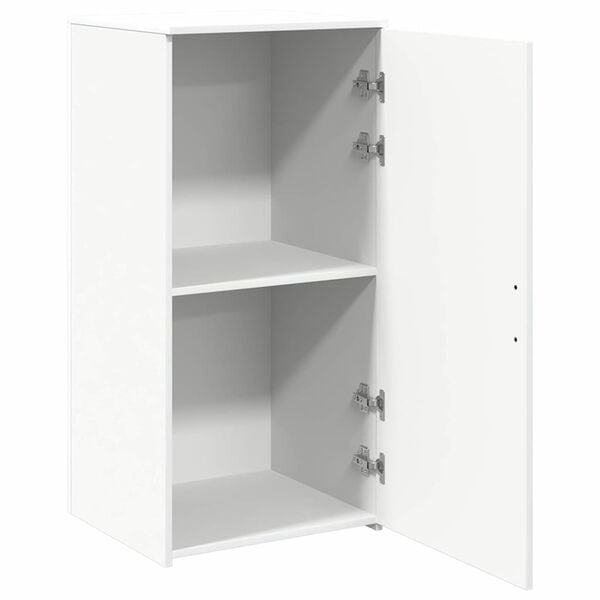 vidaXL Storage Cabinet White Engineered wood Medium Storage Cabinet