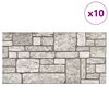 vidaXL 3D Wall Panels with Gray Brick Design 10 pcs EPS