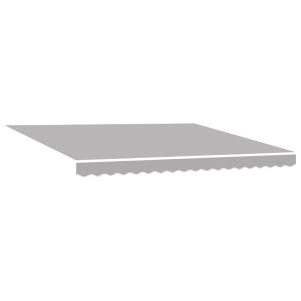 vidaXL Awning Replacement Fabric Light Grey 149.61 x 135.83 in