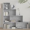 vidaXL Book Cabinet Concrete grey Engineered wood Standard Book Cabinet