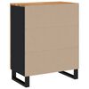 vidaXL Sideboard Natural Wood and Black