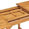 vidaXL Garden Dining Set Warm teak Solid Teak Wood Medium Extendable