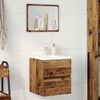 vidaXL Bathroom Sink Cabinet Old Wood 16.14 x 15.16 x 17.72 in