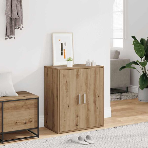 vidaXL Shoe Cabinet Artisan Oak Engineered Wood Medium Shoe Cabinet