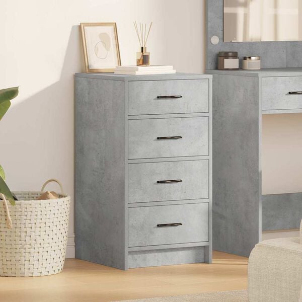 vidaXL Sideboard Concrete grey 40 x 41 x 75 cm Engineered wood
