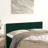 vidaXL Headboards 2 pcs Dark Green 28.3"x2"x30.7"/34.6" Velvet
