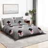 vidaXL Duvet Cover Set Set of 2 Grey 100% Cotton 102.4x86.6 in