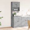 vidaXL Kitchen Cabinet Concrete Gray 23.6"x19.7"x70.9" Engineered Wood