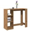 vidaXL Bar Table Artisan Oak Engineered Wood Large Bar Table