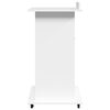 vidaXL Lectern White Engineered wood Medium Tiltable Lectern