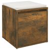 vidaXL Box Drawer Smoked Oak Engineered Wood Box Drawer Square