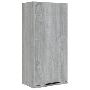 vidaXL Bathroom Cabinet Gray Sonoma Engineered Wood 12.6x7.9x26.4 in