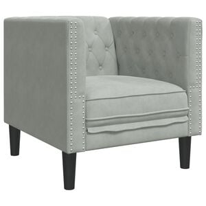 vidaXL Chesterfield Sofa Chair Dark grey