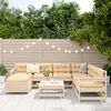 vidaXL Garden Sofa Set Natural wood Solid pine wood Large Modular
