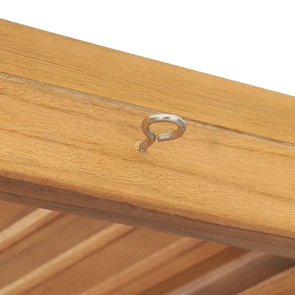 vidaXL Storage Rack Natural Wood Teak Wood Tall Storage Rack Square