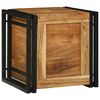 vidaXL Storage Box 15.75 x 15.75 x 15.75 in Solid Acacia Wood