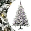 vidaXL Artificial Pre-lit Christmas Tree with Ball Set Green 70.9
