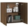 vidaXL Floating Cabinet Brown Oak Engineered Wood 23.6x12.2x23.6 in