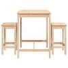 vidaXL Garden Bar Set Brown Solid pine wood Standard Durable