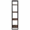 vidaXL Bookcase Mixed color Solid reclaimed wood and powder-coated iron