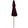 vidaXL Garden Parasol Bordeaux Red Polyester Large Tiltable