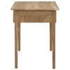 vidaXL Desk Teak Solid teak wood, brass Medium Desk Rectangular