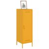 vidaXL Highboard Mustard Yellow Steel Medium Highboard Rectangular